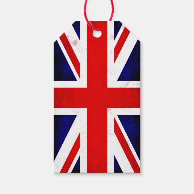 British Union Jack Flag Gift Tags (Front)