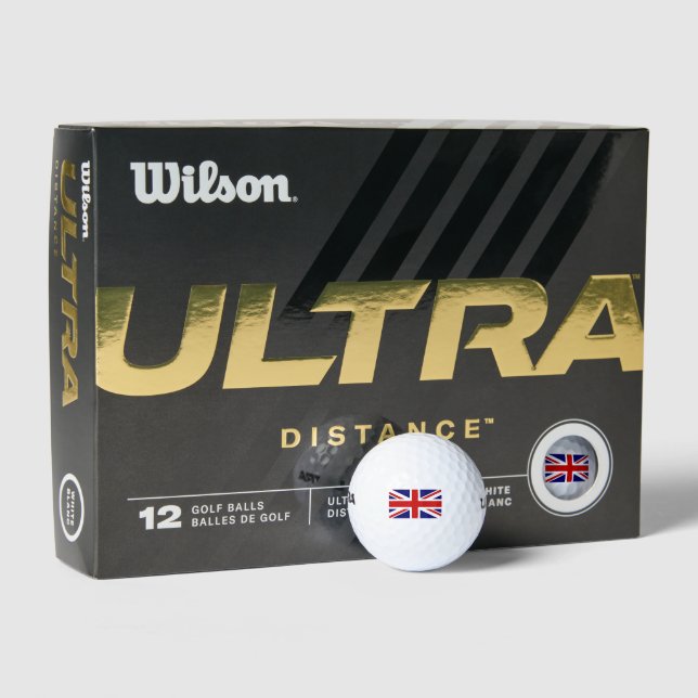 British Union Jack Flag Golf Balls (Packaging)