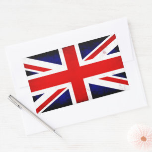 British Union Jack Flag Rectangular Sticker
