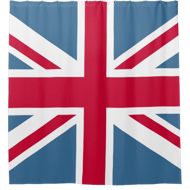 British Union Jack  Shower Curtain (Front)