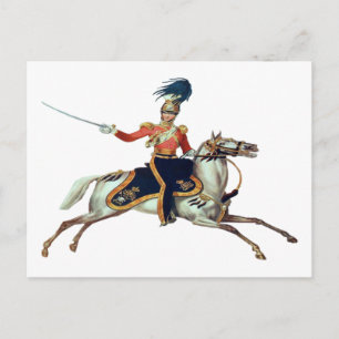British Victorian Cavalry Postcard