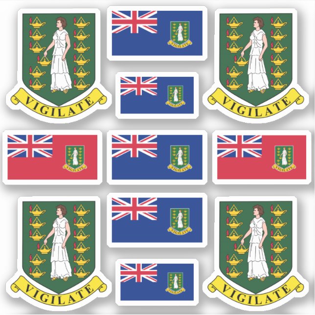 British Virgin Islander coat of arms and flag (Front)