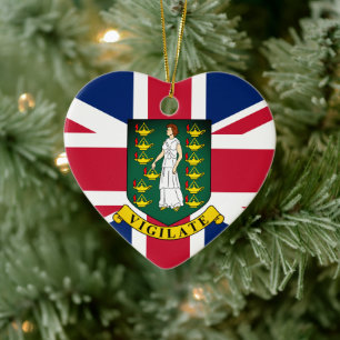 British Virgin Islands Ceramic Ornament