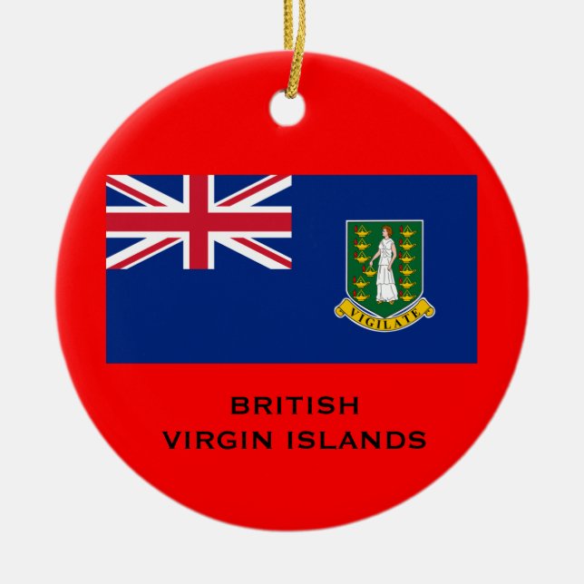 BRITISH VIRGIN ISLANDS - Christmas Ornament (Front)