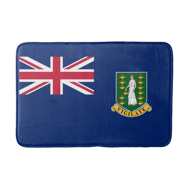 British Virgin Islands Flag Bath Mat (Front)