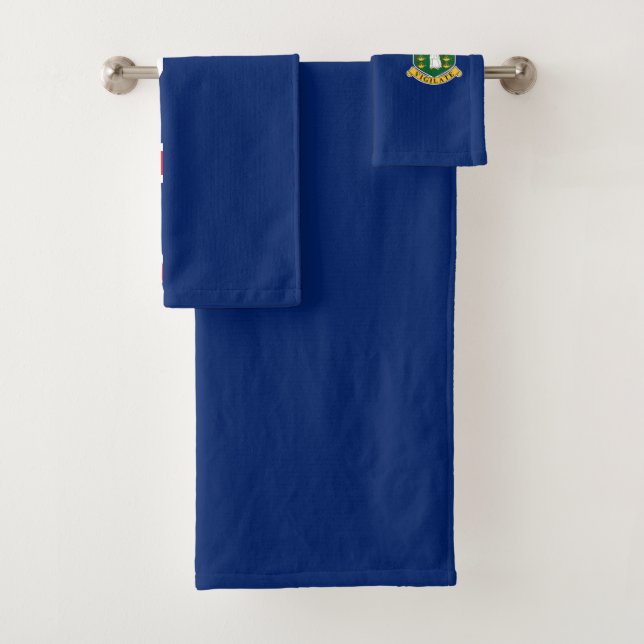 British Virgin Islands Flag Bath Towel Set (Insitu)