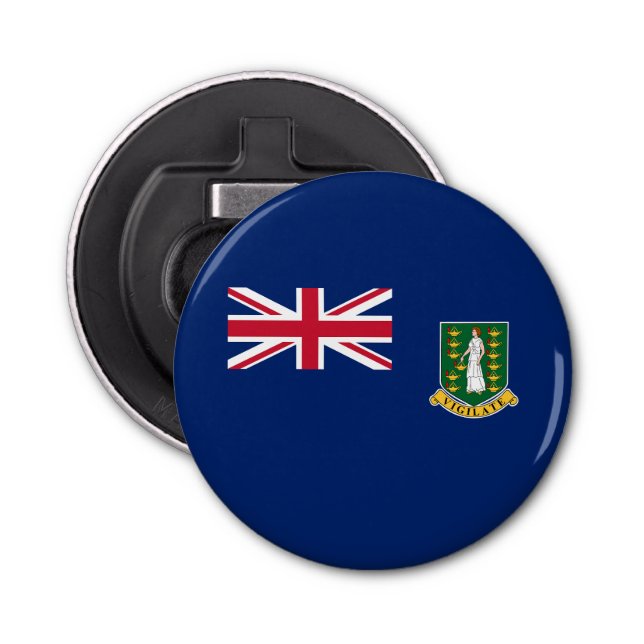 British Virgin Islands Flag Bottle Opener (Front)