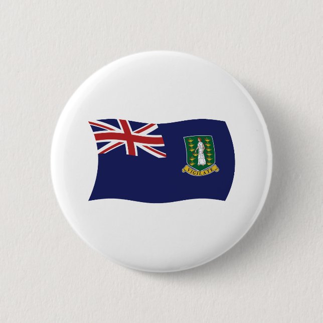 British Virgin Islands Flag Button (Front)