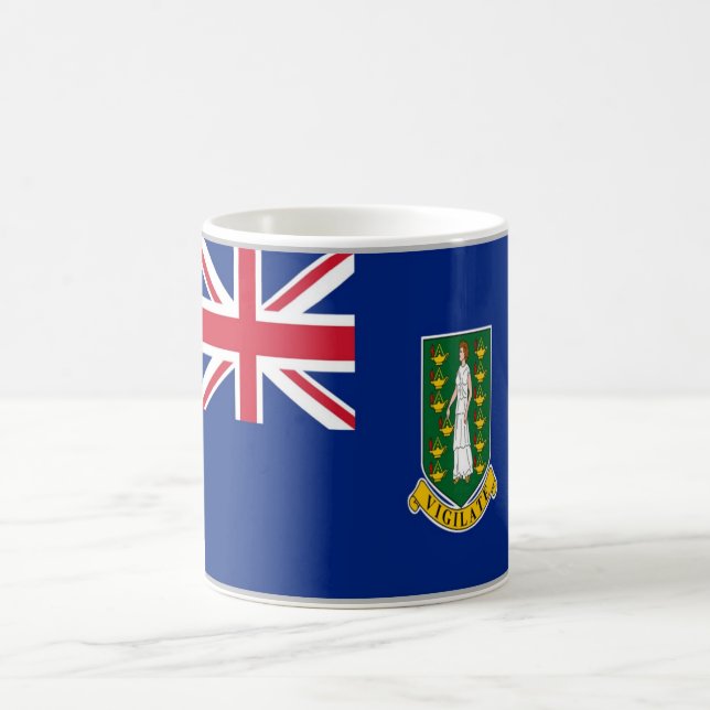 British Virgin Islands - Flag - Coffee Mug (Center)