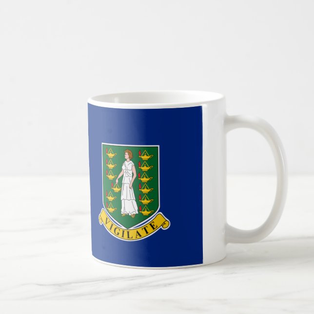 British Virgin Islands Flag Coffee Mug (Right)