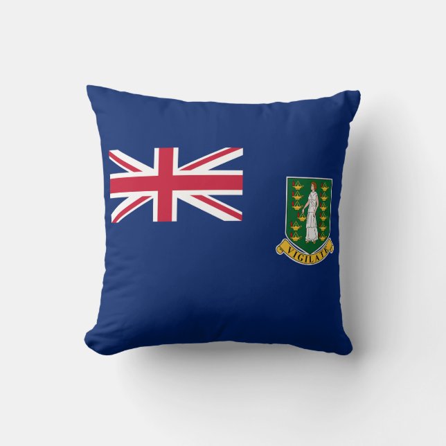 British Virgin Islands Flag Cushion (Front)