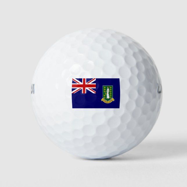 british virgin islands flag golf balls (Front)