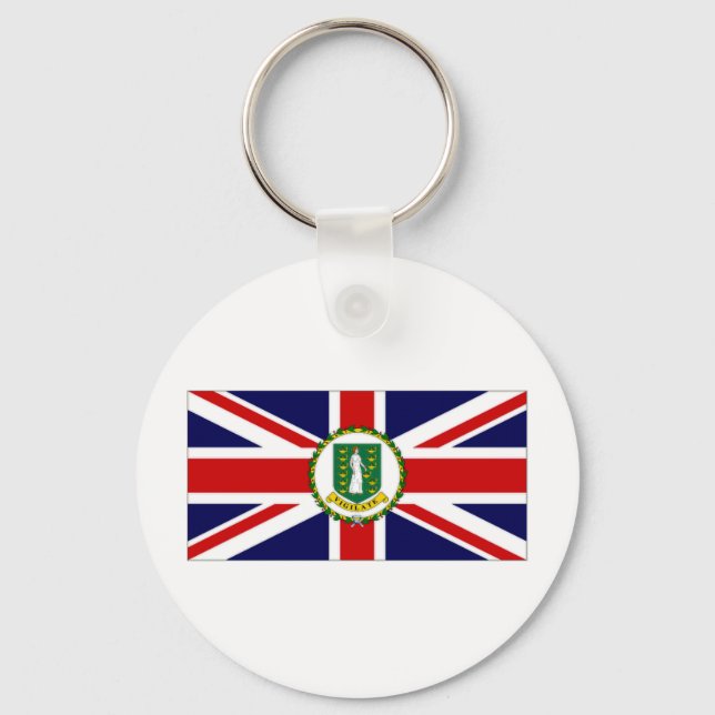 British Virgin Islands Flag Key Ring (Front)