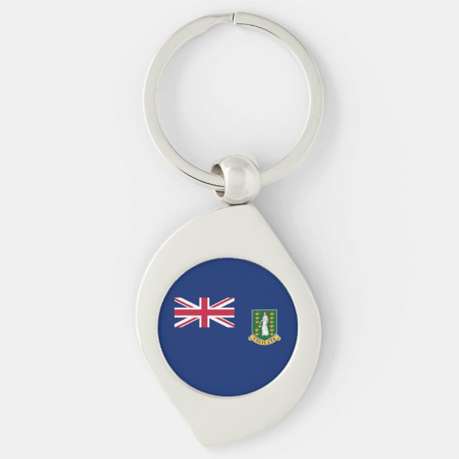 British Virgin Islands Flag Key Ring (Front)