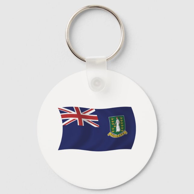 British Virgin Islands Flag Keychain (Front)