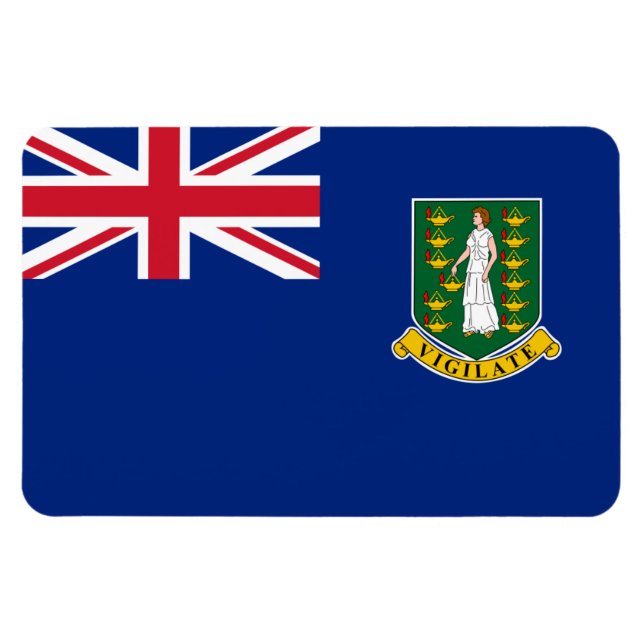 British Virgin Islands Flag Magnet (Horizontal)