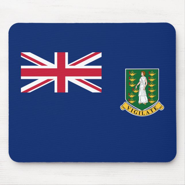 British Virgin Islands Flag Mouse Pad (Front)