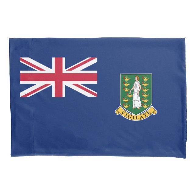 British Virgin Islands Flag Pillowcase (Front)