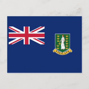 British Virgin Islands Flag Postcard