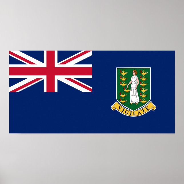British Virgin Islands Flag Poster (Front)