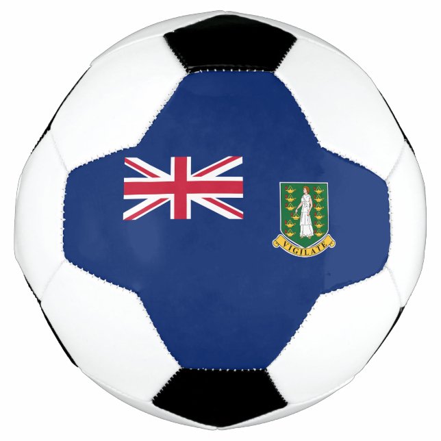 British Virgin Islands Flag Soccer Ball (Front)