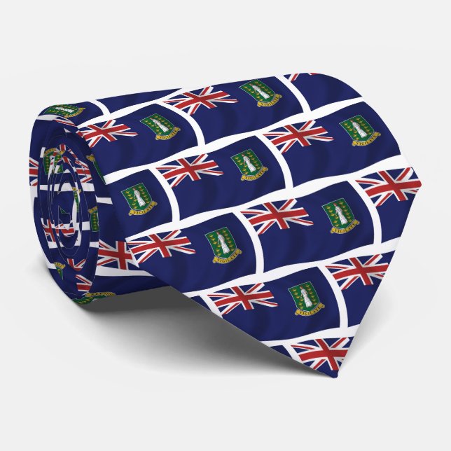British Virgin Islands Flag Tie (Rolled)