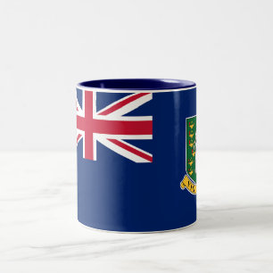 British Virgin Islands Flag Two-Tone Coffee Mug