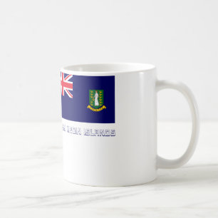 British Virgin Islands Flag with Name Coffee Mug