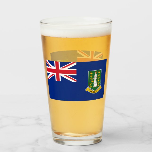 British Virgin Islands Glass (Front Filled)