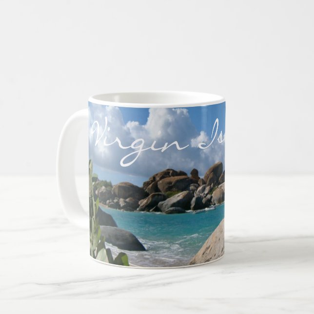 British Virgin Islands, Gorda, The Baths Beach Coffee Mug (Front Left)