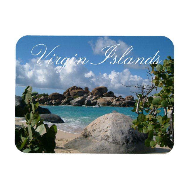 British Virgin Islands, Gorda, The Baths Beach Magnet (Horizontal)