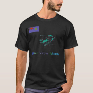 British Virgin Islands Map Tee's T-Shirt
