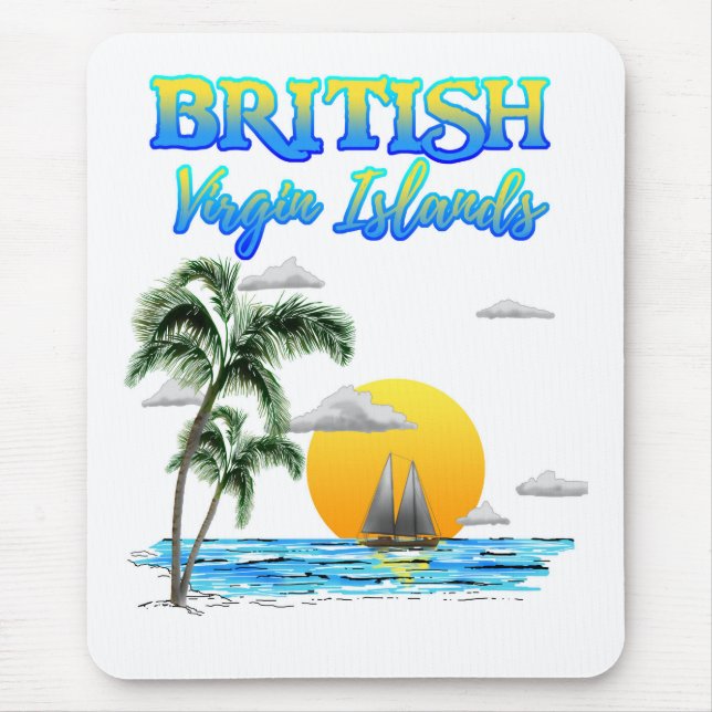 British Virgin Islands Mouse Pad (Front)