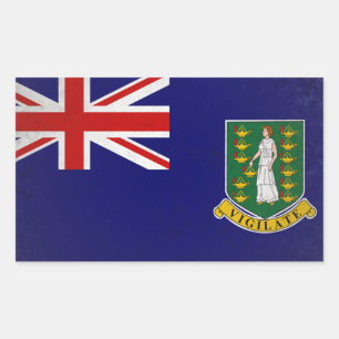 British Virgin Islands Rectangular Sticker