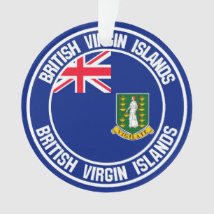 British Virgin Islands Round Emblem Ornament