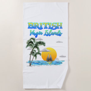 British Virgin Islands Sailing Beach Towel