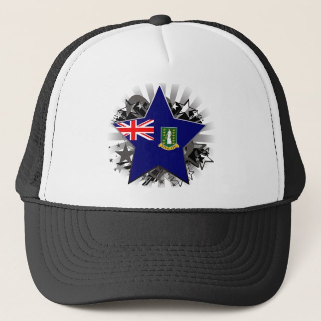 British Virgin Islands Star Trucker Hat (Front)