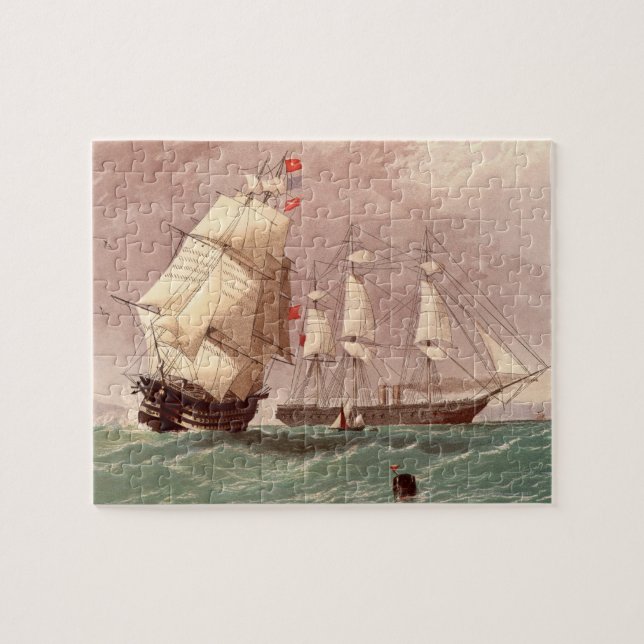 British warship HMS Warrior Jigsaw Puzzle (Horizontal)
