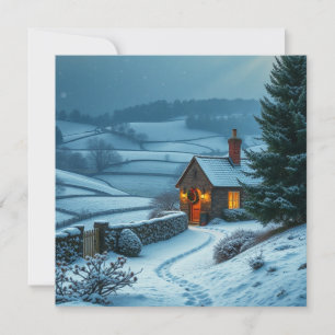 British Winter Landscape Holiday Card