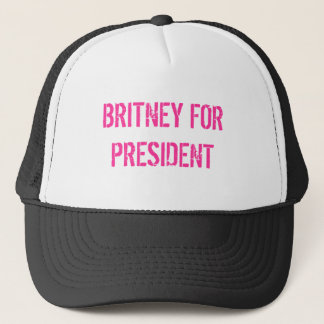 BRITNEY FOR PRESIDENT TRUCKER HAT