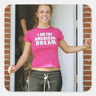 Britney square sticker