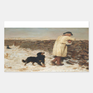Briton Riviere - War Time Rectangular Sticker