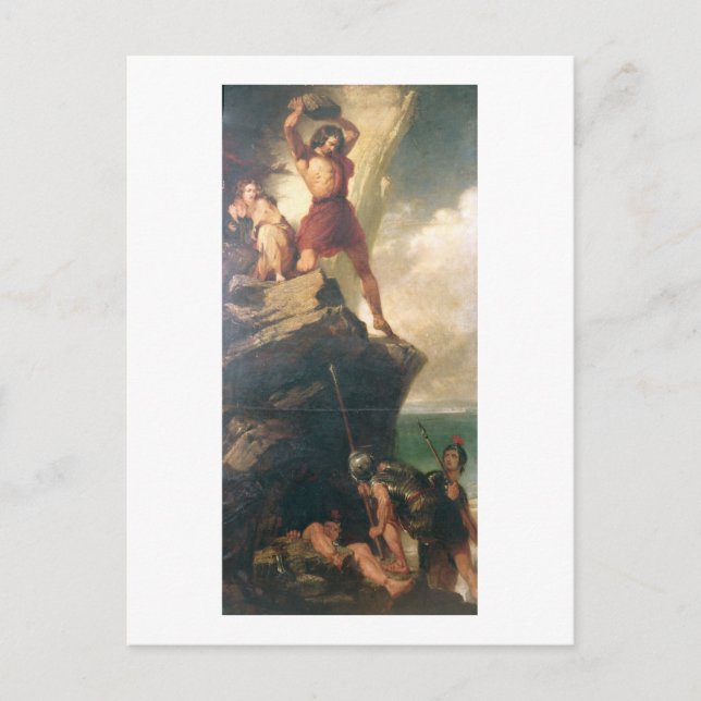 Britons repelling invading Romans Postcard (Front)