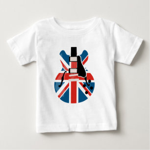 Britpop Guitar Baby T-Shirt