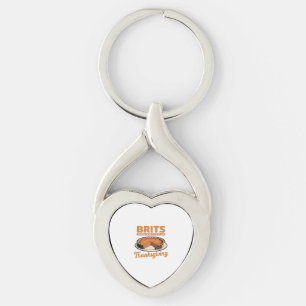 Brits Know How to Eat on Thanksgiving Oversized T- Key Ring
