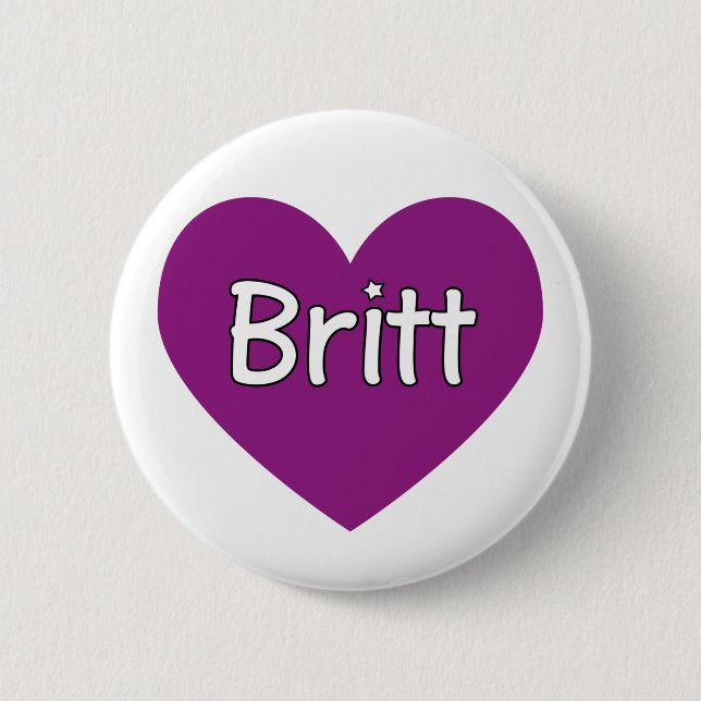 Britt 6 Cm Round Badge (Front)