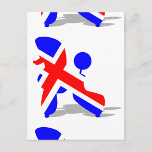 Britt poodle postcard