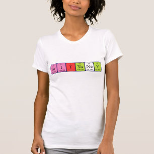 Brittaney periodic table name shirt