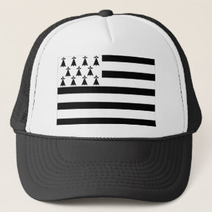 brittany Bretagne france region flag Trucker Hat
