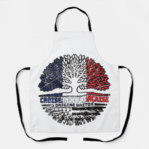Brittany Breton French France Tree Roots Flag Apron